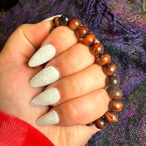 Mahogany Tigers Eye Crystal Bracelet